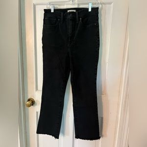 Madewell “Cali Demi-Boot” black jeans size 29